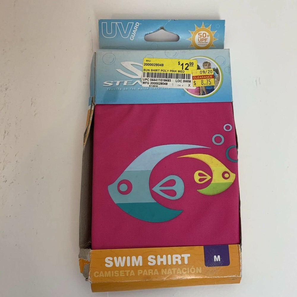 Stearns Toddlers Pink Fish Swim Top